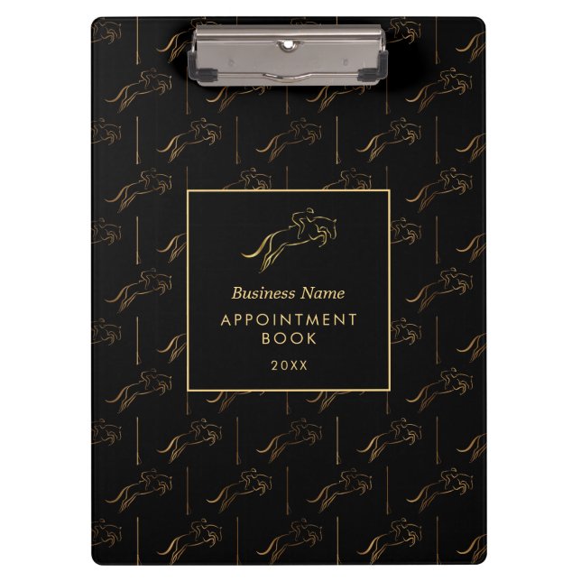 Carpeta De Pinza Salto de caballo | Cabalgata | Entrenador de cabal (Anverso)