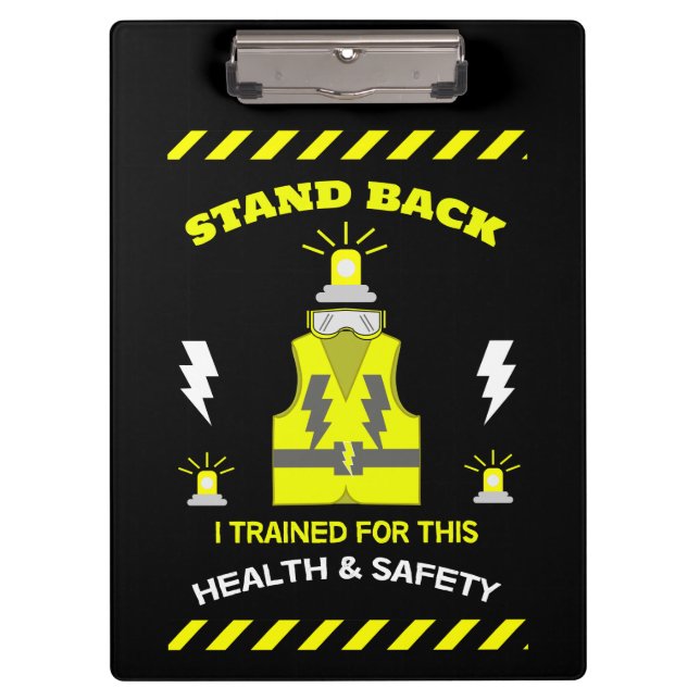 Carpeta De Pinza Salud Y Seguridad Divertidas | NEBOSH | Oficial |  (Anverso)