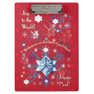 Carpeta De Pinza Saludos de Snowflake I