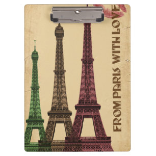 Carpeta De Pinza Saludos París Francia