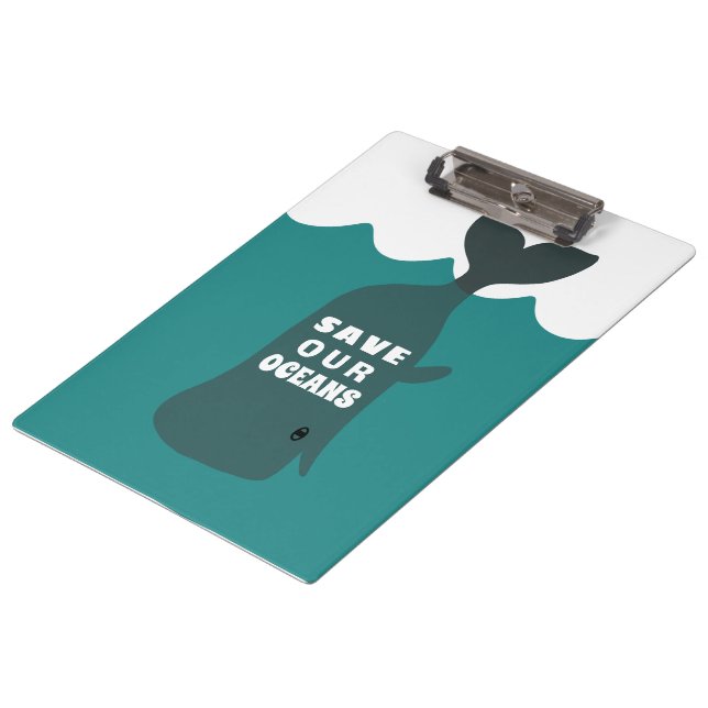 Carpeta De Pinza Salven nuestra ballena de arte ambiental en los oc (Angular)