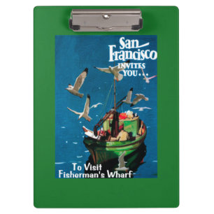 Carpeta De Pinza San Francisco, el muelle de CaliforniaFisherman