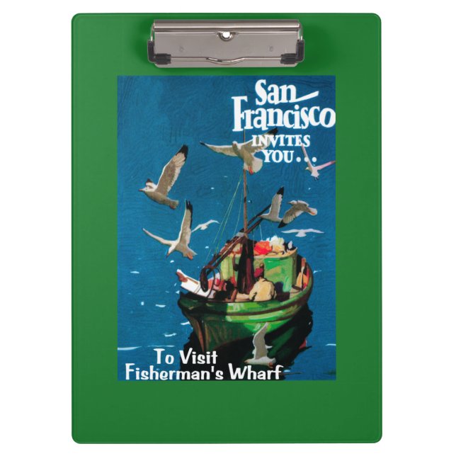 Carpeta De Pinza San Francisco, el muelle de CaliforniaFisherman (Anverso)