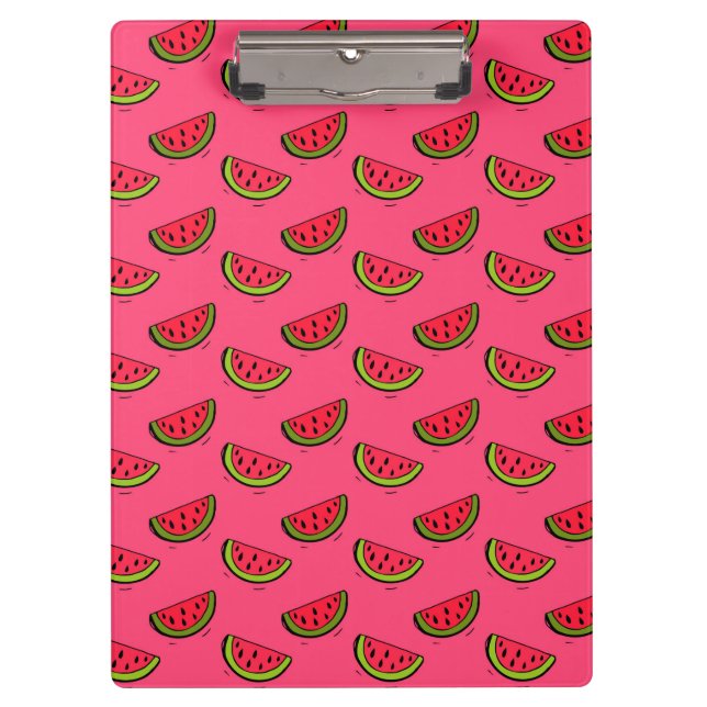 Carpeta De Pinza Sandía del verano en modelo rosado (Anverso)