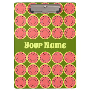 Carpeta De Pinza Sandía Rosa Multi Nombre