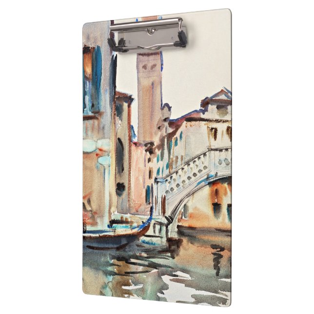 Carpeta De Pinza Sargent - Un puente y un Campanile, Venecia, (Izquierda)