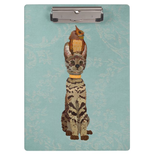CARPETA DE PINZA SAVANAH CAT & OWL (Anverso)