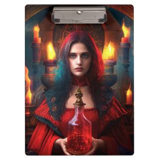 Carpeta De Pinza Scarlet Mystic Witch Clipboard