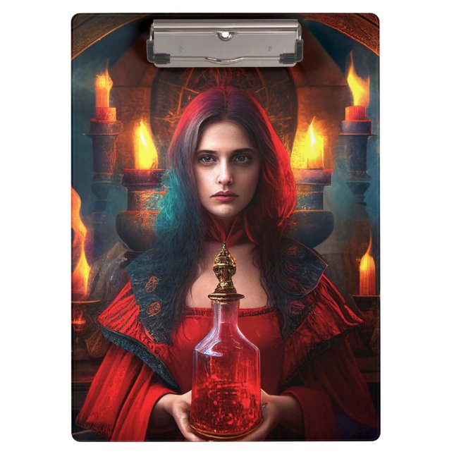 Carpeta De Pinza Scarlet Mystic Witch Clipboard (Anverso)