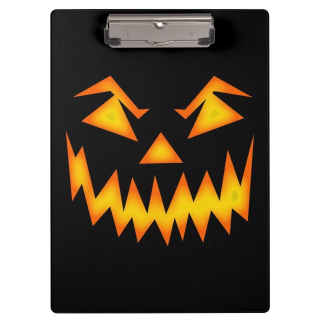 Carpeta De Pinza Scary Jack O Lantern Face (Anverso)