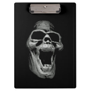 Carpeta De Pinza Scary Skull Clipboard