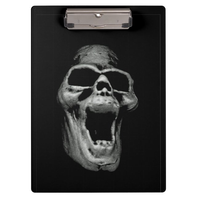 Carpeta De Pinza Scary Skull Clipboard (Anverso)