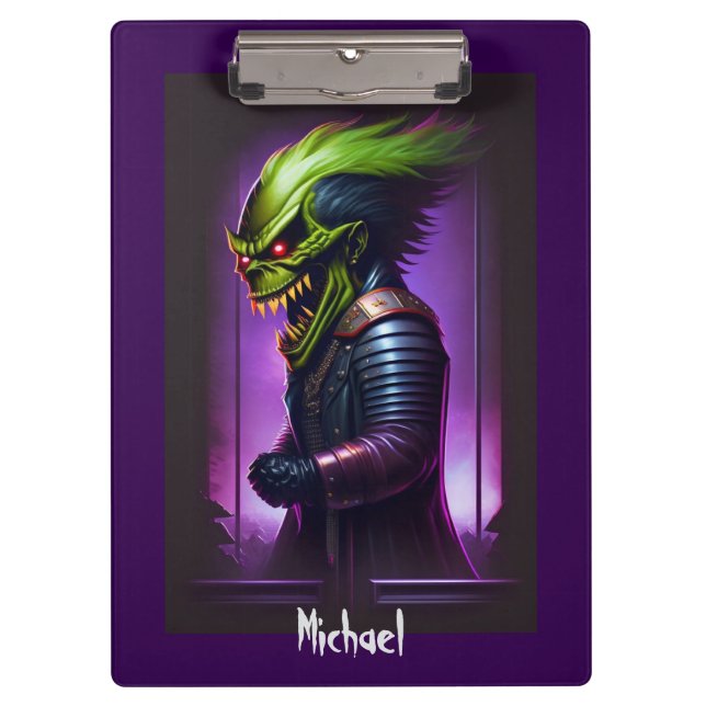 Carpeta De Pinza Screamin' Demon Heavy Metal Art (Anverso)