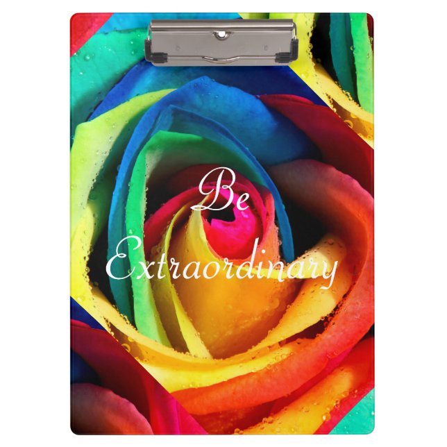 Carpeta De Pinza Sea arco iris geométrico extraordinario/artsy (Anverso)
