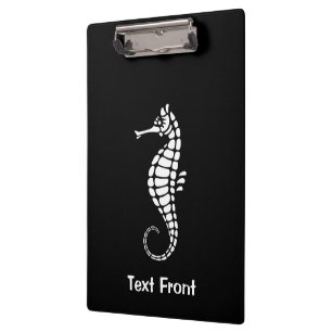 Carpeta De Pinza Seahorse White