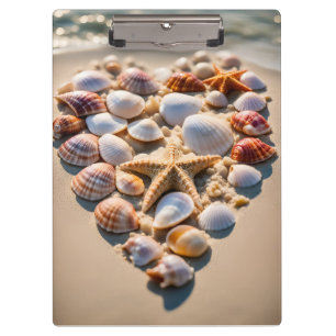 Carpeta De Pinza Seashell Heart