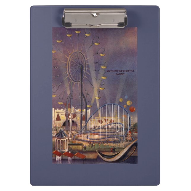 Carpeta De Pinza Seattle, poster de la feria de mundo (Anverso)