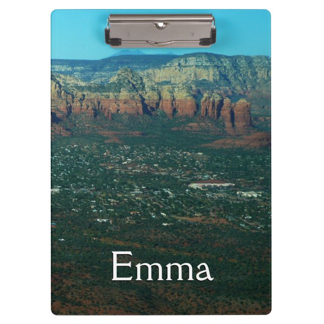 Carpeta De Pinza Sedona y Coffee Pot Rock desde arriba (Anverso)