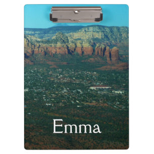 Carpeta De Pinza Sedona y la roca de la olla de café desde arriba