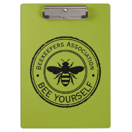 Carpeta De Pinza Sello - TU TEXTO - ABEJA 1 - Diversión de fanático