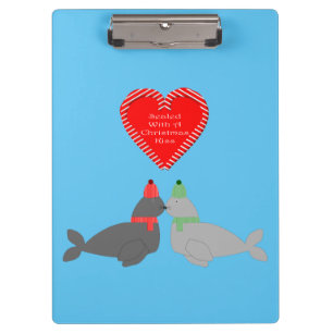 Carpeta De Pinza Sellos de besos de Navidades pequeños