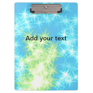 Carpeta De Pinza Sencillas estrellas brillantes de azul cielo añade