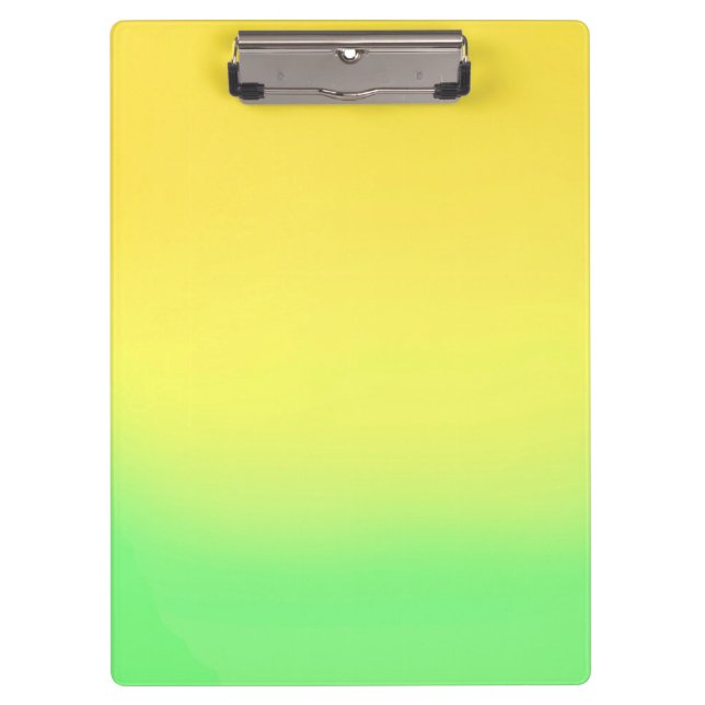 Carpeta De Pinza Sencillo efecto ocmbre Efecto verde amarillo (Anverso)