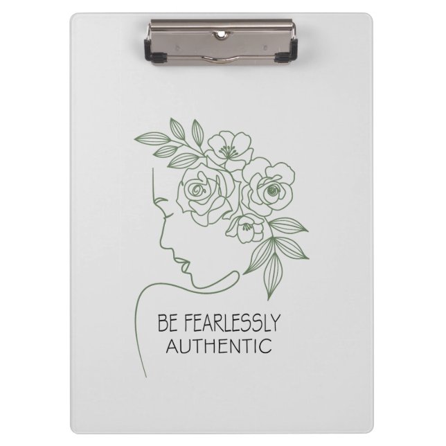 Carpeta De Pinza Ser Flores Sin Miedo Cabeza Feminine (Anverso)