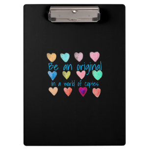 Carpeta De Pinza Ser Un Original En Un Mundo De Copias Corazón