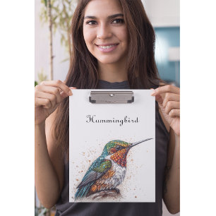 Carpeta De Pinza Serenata de Colibrí Joyero, personalizado