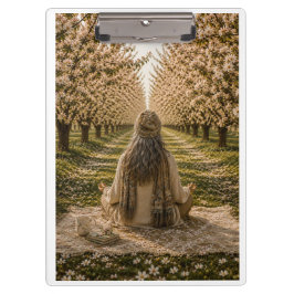 Carpeta De Pinza Serene Orchard Sticky Notes | Romantic Botanical 