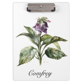 Carpeta De Pinza Serene Watercolor Comfrey, personalizado