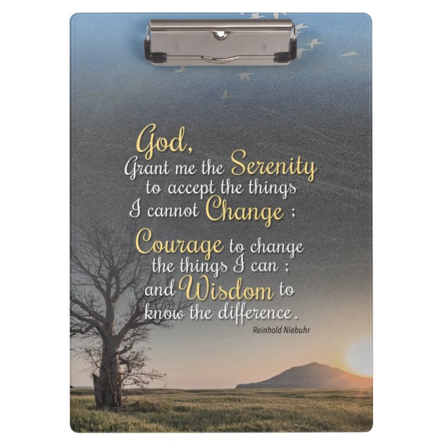 Carpeta De Pinza Serenidad, coraje y sabiduría (Anverso)