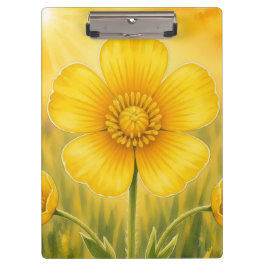 Carpeta De Pinza Serie Radiant Petal – Botón de Oro