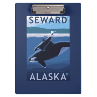 Carpeta De Pinza Seward, AlaskaOrca y escena del becerro