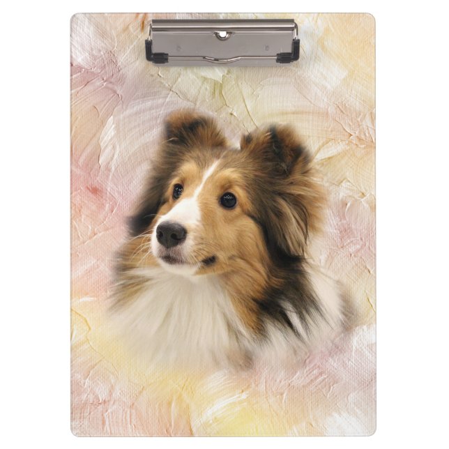 Carpeta De Pinza Sheltie hace frente (Anverso)