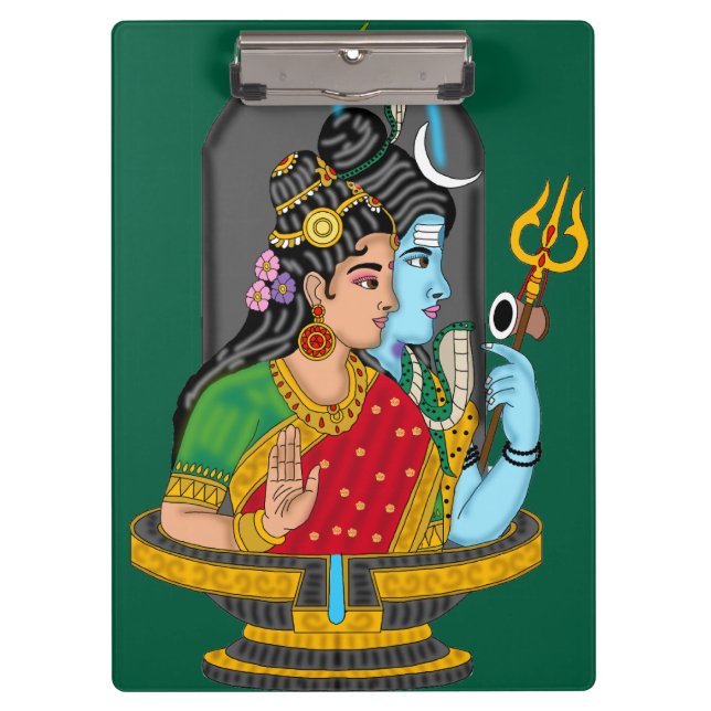 Carpeta De Pinza Shiva Parvati – Divine Love & Blessings (Anverso)