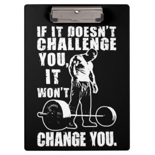 Carpeta De Pinza Si no te desafía, no te cambiará