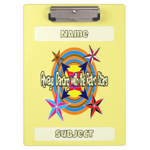 Carpeta De Pinza Siempre bailando con las estrellas retro