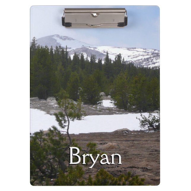 Carpeta De Pinza Sierra Nevada y nieve en Yosemite (Anverso)