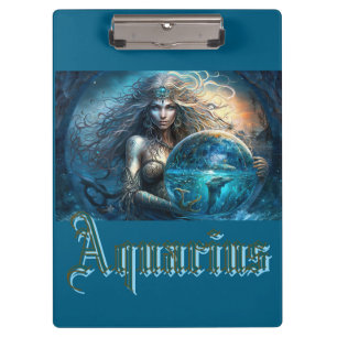 Carpeta De Pinza Signo zodiacal de Acuario