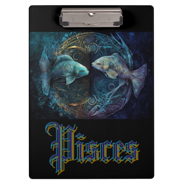 Carpeta De Pinza Signo zodiacal de Piscis (Anverso)