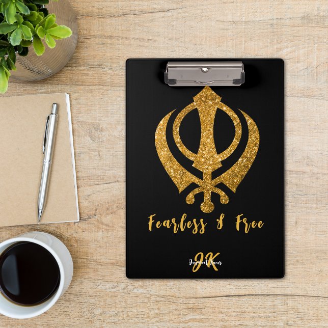 Carpeta De Pinza Sikh Khanda Espíritu "valiente y libre" (Subido por el creador)
