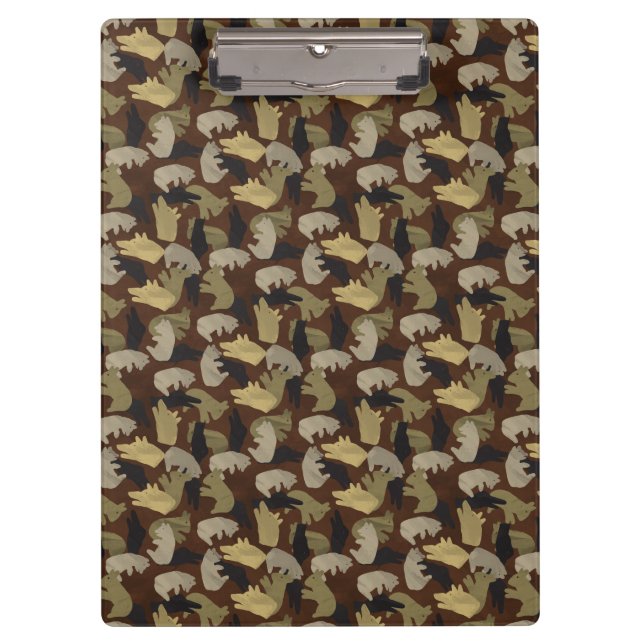Carpeta De Pinza Silhouette Animal Camouflage Brown (Anverso)