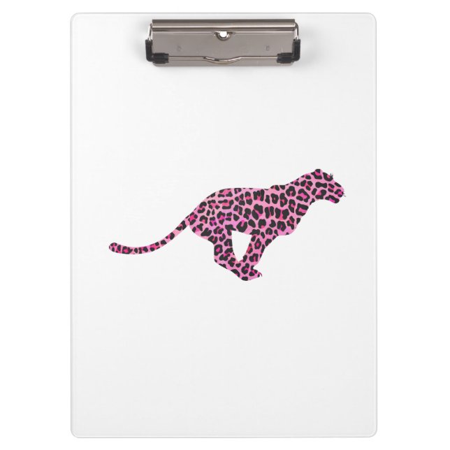 Carpeta De Pinza Silhouette Pink and Black Leopardo (Anverso)