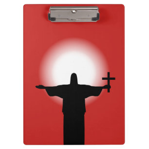 Carpeta De Pinza Silueta con cruz