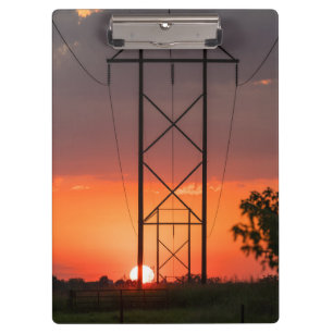 Carpeta De Pinza Silueta de apertura de líneas eléctricas