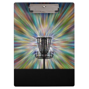 Carpeta De Pinza Silueta de la cesta de golf de disco