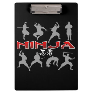 Carpeta De Pinza Silueta de Ninja