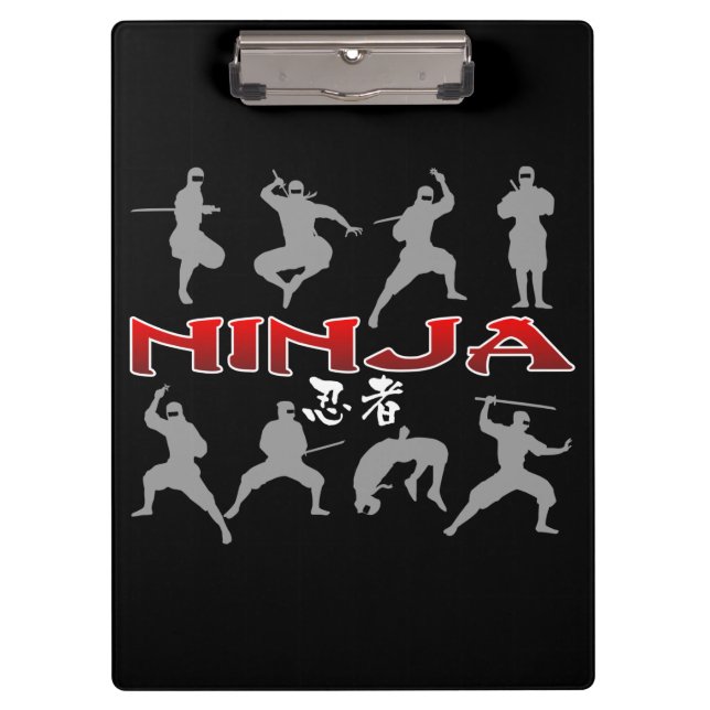 Carpeta De Pinza Silueta de Ninja (Anverso)